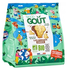 Good Goût Kidz Animals Topped With Chocolate Organic Biscuits 120g