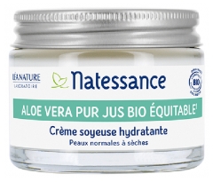 Natessance Crema Hidratante de Zumo Puro de Comercio Justo de Aloe Vera 50 ml