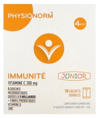 Laboratoire Immubio Physionorm Immunité Junior 10 Sachets Doubles