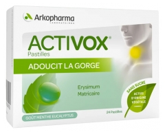 Arkopharma Activox Arôme Menthe Eucalyptus 24 Pastilles