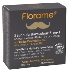 Florame Men Traveller\'s 5-In-1 Soap Organic 100g