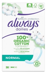 Always Dailies Cotton Protection 38 Normal Sanitary Napkins