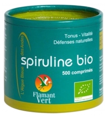 Flamant Vert Spirulina Bio 500 Comprimidos de 500 mg