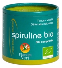 Flamant Vert Spiruline Bio 500 Comprimés de 500 mg