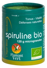 Flamant Vert Spirulina Organic Microgranules 120 Gramów