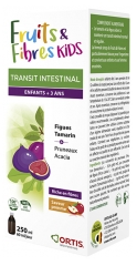 Ortis Jarabe Para el Tránsito Intestinal de Frutas y Fibras Para Niños 250 ml