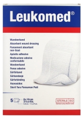 Essity Leukomed 5 Medicazioni Assorbenti non Tessute 8 x 10 cm