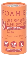Foamie Solid Body Butter Papaya and Oat Milk 50g
