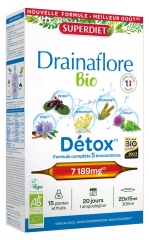 Superdiet Drainaflore Bio Détox 20 Ampoules