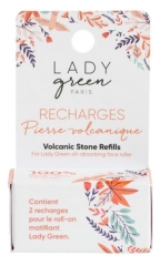 Lady Green Recharges Roll-On Matifiant en Pierre Volcanique 2 Billes