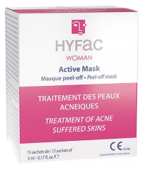 Hyfac Woman Active Mask Traitement des Peaux Acnéiques 15 Sachets