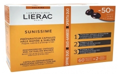 Lierac Sunissime Preparation Capsules Quick and Sublime Tan Duo Offer 2 x 30 Capsules