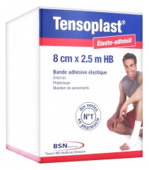 Tensoplast Bande Adhésive Élastique 8 cm x 2,5 m HB