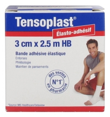 Tensoplast Bande Adhésive Élastique 3 cm x 2,5 m HB