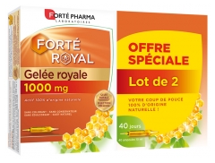 Forté Pharma Forté Royal Gelée Royale 1000 mg Lot de 2 x 20 Ampoules