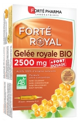 Forté Pharma Forté Royal Jelly 2500mg Organic 20 Phials