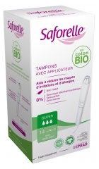 Saforelle Cotton 14 Super Pads With Applicator
