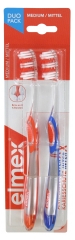 Elmex Kariesschutz InterX Zahnbürste Medium Duo-Pack