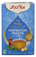 Yogi Tea Pour les Sens Inspiration Fraîche Bio 17 Sachets