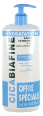 CicaBiafine Baume Hydratant Anti-Desséchant Lot de 2 x 400 ml