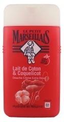 Le Petit Marseillais Douche Crème Extra Doux Lait de Coton &amp; Coquelicot 250 ml