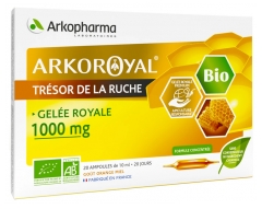 Arko Royal Trésor de la Ruche Gelée Royale 1000 mg Bio 20 Ampoules