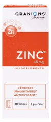 Gluconate de Zinc 15 mg 60 Gélules