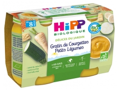 HiPP Gartenfreuden Zucchini-Gratin Kleingemüse aus 8 Monaten Bio 2 Gläser