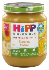 HiPP My First Fruits Banany Brzoskwinie od 4/6 Miesiąca Organic 125 g