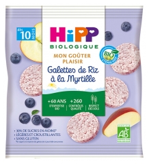 HiPP Mon Goûter Plaisir Blueberry Ciastka Ryżowe od 10 Miesiąca Organic 30 g