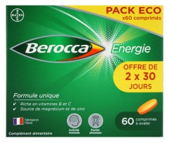 Berocca Energía 60 Comprimidos para Tragar PackEco