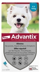 Advantix Kleiner Hund 4 bis 10 kg 4 Pipetten