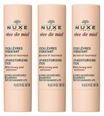Nuxe Rêve de Miel Lip Moisturising Stick 2 x 4g + 1 Free Stick