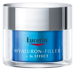Eucerin Hyaluron-Filler + 3x Effect Gel-Creme Nachtpflege Feuchtigkeitsbooster 50 ml