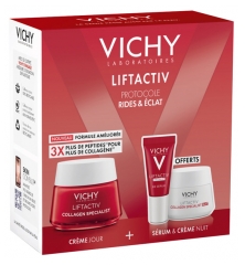 Vichy LiftActiv Collagen Specialist Jour 50 ml + Nuit 15 ml &amp; B3 Sérum 5 ml Offerts