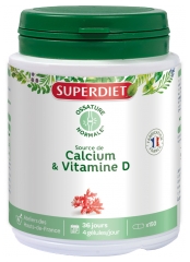 Superdiet Calcium + Vitamine D 150 Gélules