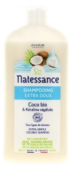 Natessance Shampoing Extra Doux Coco Bio et Kératine Végétale 500 ml