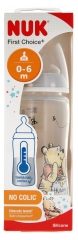 NUK Prima Scelta + Bottiglia Disney Baby Temperature Control 300 ml 0-6 Mesi