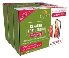 Biocyte Anti-Chute Keratine Forte Serum Lot de 3 x 5 Ampoules