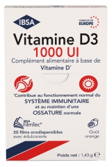IBSA Vitamina D3 1000 UI 30 Pellicole Orodispersibili
