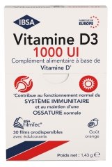 IBSA Vitamine D3 1000 UI 30 Films Orodispersibles