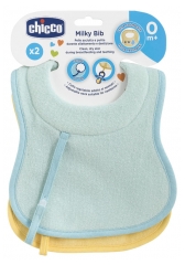 Chicco 2 Breastfeeding and Teething Bibs 0 Month and +