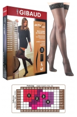 Gibaud ActivLine Bas Cuisse de Maintien 70 Deniers Noir