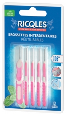 Ricql&egrave;s 5 Cepillos Interdentales Reutilizables