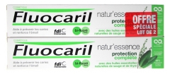 Fluocaril Natur'Essence Dentifrice Protection Complète Bi-Fluoré Lot de 2 x 75 ml