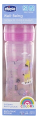 Chicco Well Being Colors Bottle 250ml Medium Flow Rate 2 Months and Over