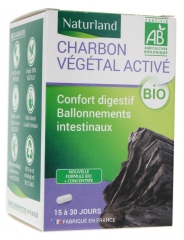 Naturland Activated Vegetable Charcoal Organic 60 Vegecaps