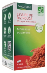 Naturland Bio Rdeči Kvas Fermentiranega Riža 120 Vegi-kapsul