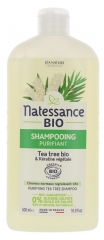 Natessance Shampoo Purificante All'albero del tè Biologico e Alla Cheratina Vegetale 500 ml