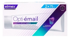 Elmex Dentifricio ad Alta Resistenza Opti-émail Set di 2 x 75 ml